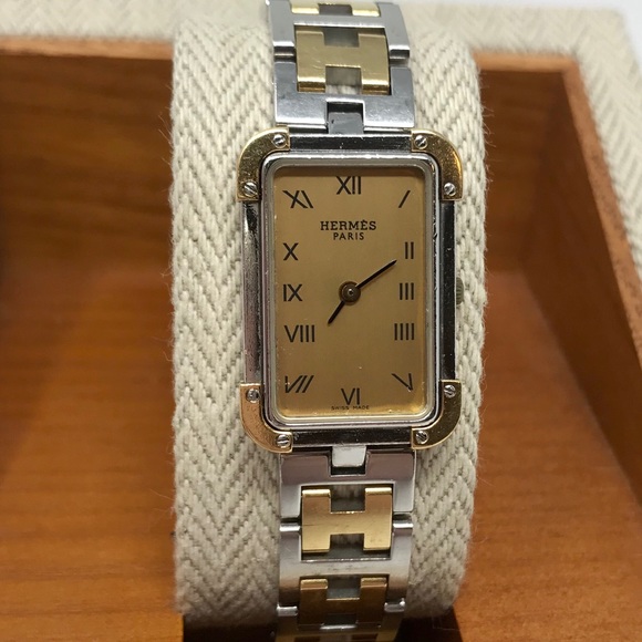 **SOLD** Hermès Croisière CR1.220 Watch w/Gold - Picture 3 of 16